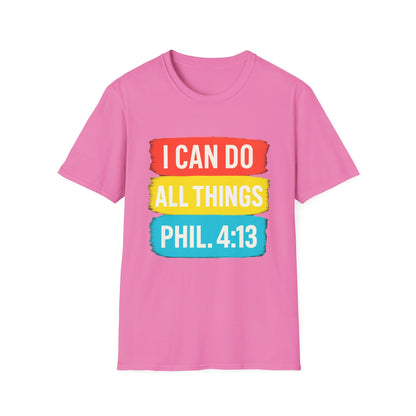 I Can Do All Things Shirt – Philippians 4:13 Christian Inspirational T-Shirt