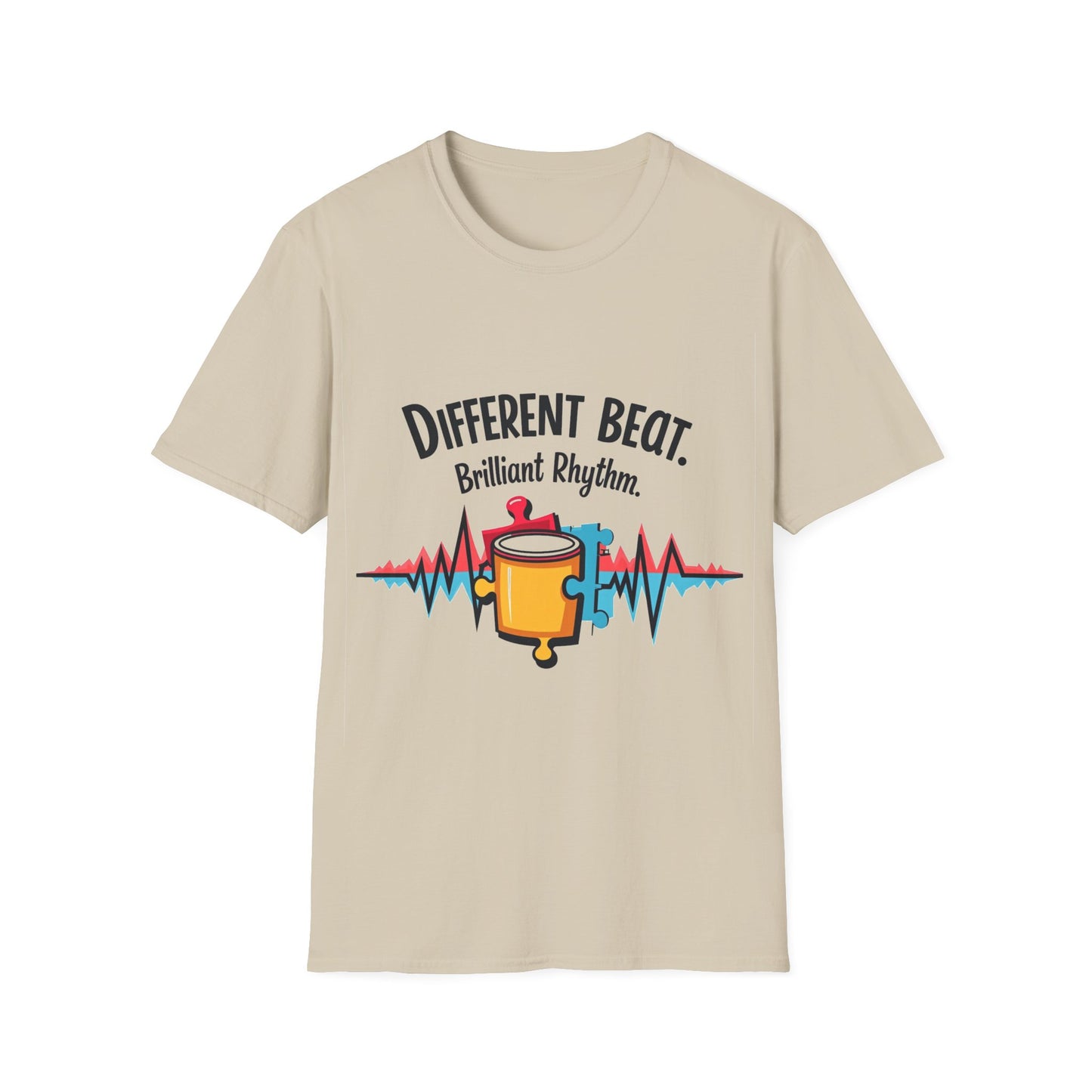 Different Beat, Brilliant Rhythm Shirt – Puzzle Piece Design for Unique Music Lovers