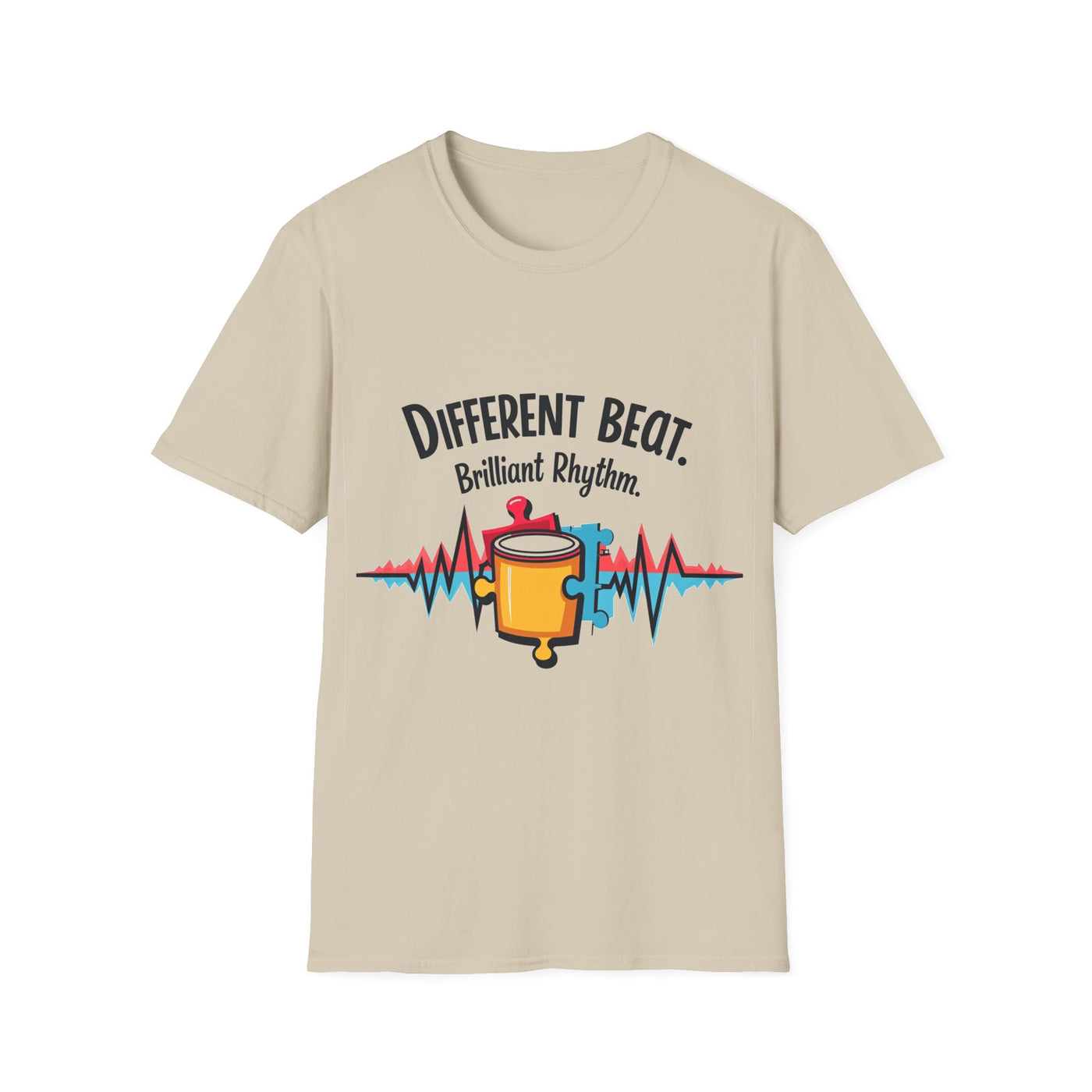 Different Beat, Brilliant Rythm T-Shirt - Soft Unisex Tee