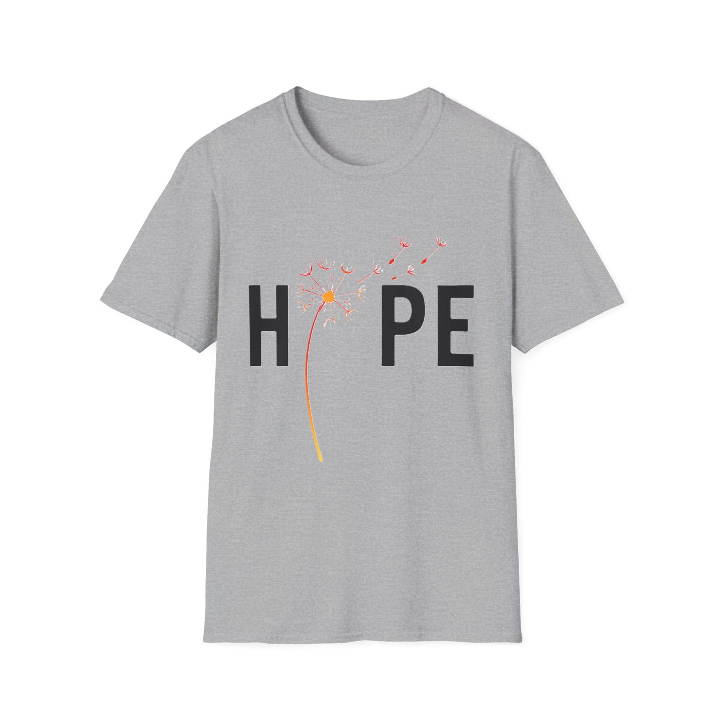 Hope Inspirational Dandelion T-Shirt – Positive Mental Health & Cancer Support Shirt