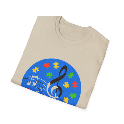 Autism Awareness Music T-Shirt - Soft Unisex Tee
