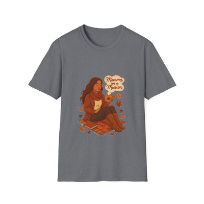 Momma on a mission autumn  T-Shirt - Soft women's Tee