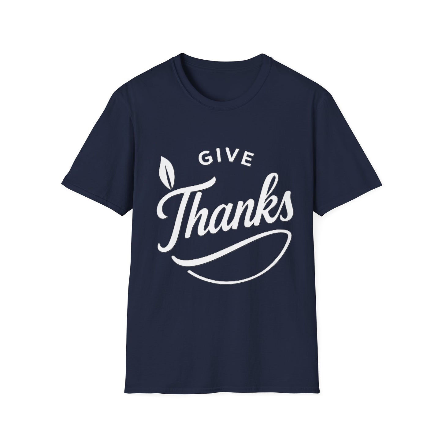 Give Thanks Shirt – Minimalist Thanksgiving Gratitude Graphic T-Shirt