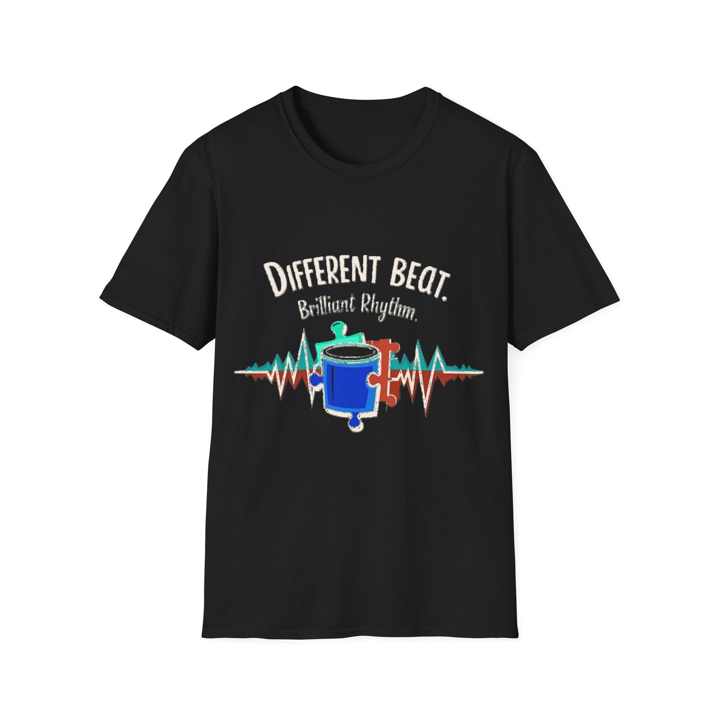 Different Beat, Brilliant Rhythm Shirt – Puzzle Piece Design for Unique Music Lovers