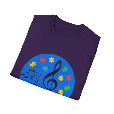 Autism Awareness Music T-Shirt - Soft Unisex Tee