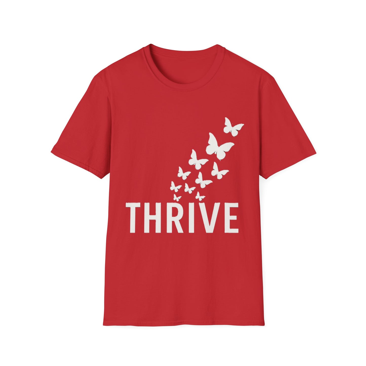 Thrive Butterfly T-Shirt – Empowerment & Growth Design