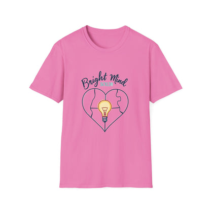 Bright Mind, Bold Heart Shirt – Autism Awareness & Empowerment T-Shirt | Puzzle & Lightbulb Design