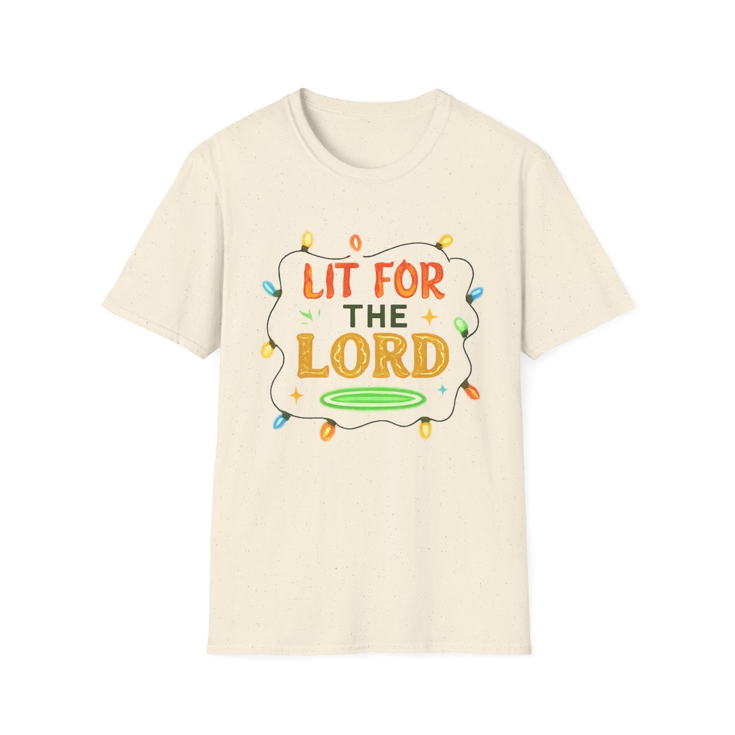 Lit for the Lord Christian Christmas Shirt – Faith Holiday T-Shirt