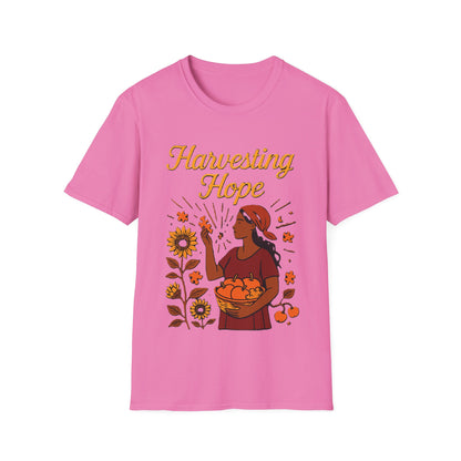 Harvesting Hope Shirt – Inspirational Sunflower Nature Graphic T-Shirt