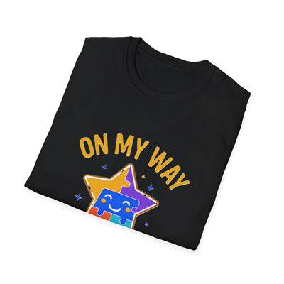 On My Way To Shine Bright Autism T-Shirt - Soft Unisex Tee
