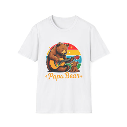 Papa Bear Guitar T-Shirt – Funny Bear Dad Shirt for Fathers  Alternative Title Options