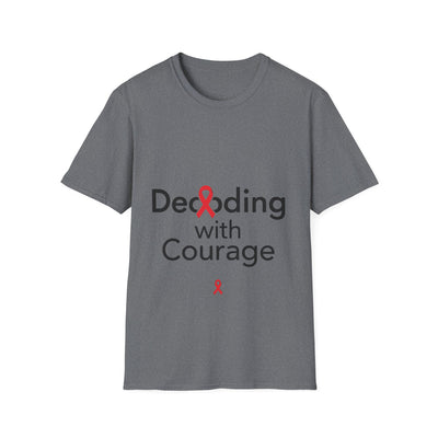 Decoding with Courage Dyslexia Awareness T-Shirt - Soft Unisex Tee