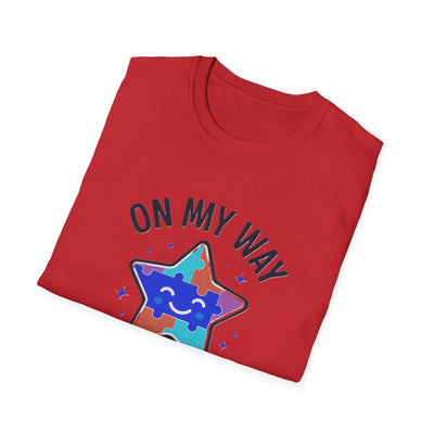 On My Way To Shine Bright Autism T-Shirt - Soft Unisex Tee