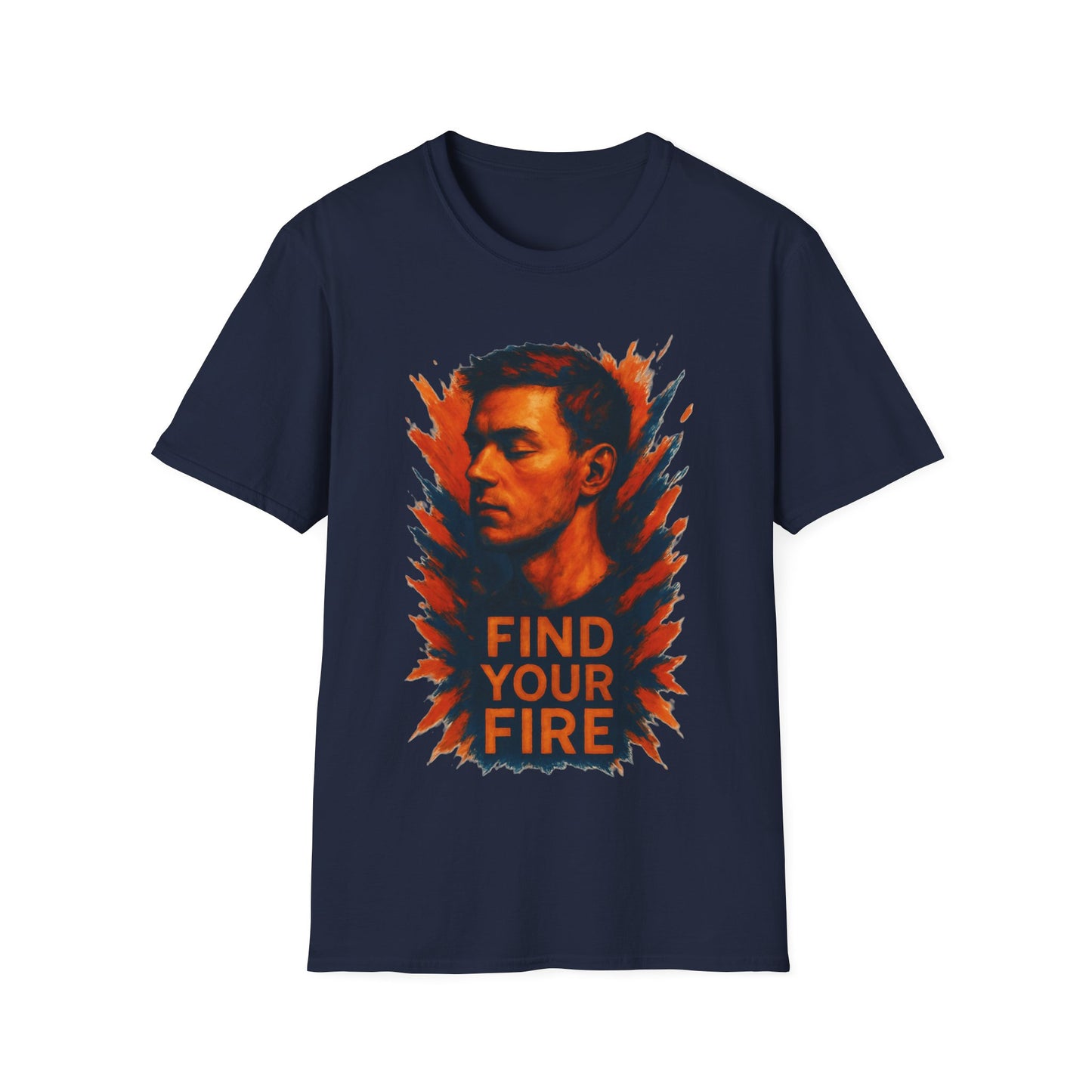 Find Your Fire Shirt – Motivational Strength Graphic T-Shirt for Men