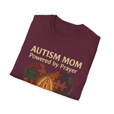 Autism Mum Powered By Prayer T-Shirt - Soft Women's Tee