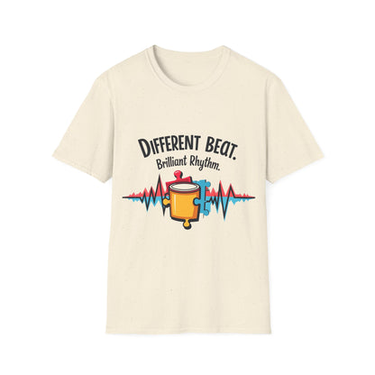 Different Beat, Brilliant Rhythm Shirt – Puzzle Piece Design for Unique Music Lovers