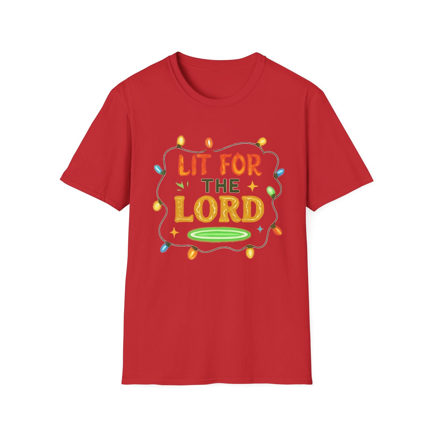 Lit for the Lord Christian Christmas Shirt – Faith Holiday T-Shirt