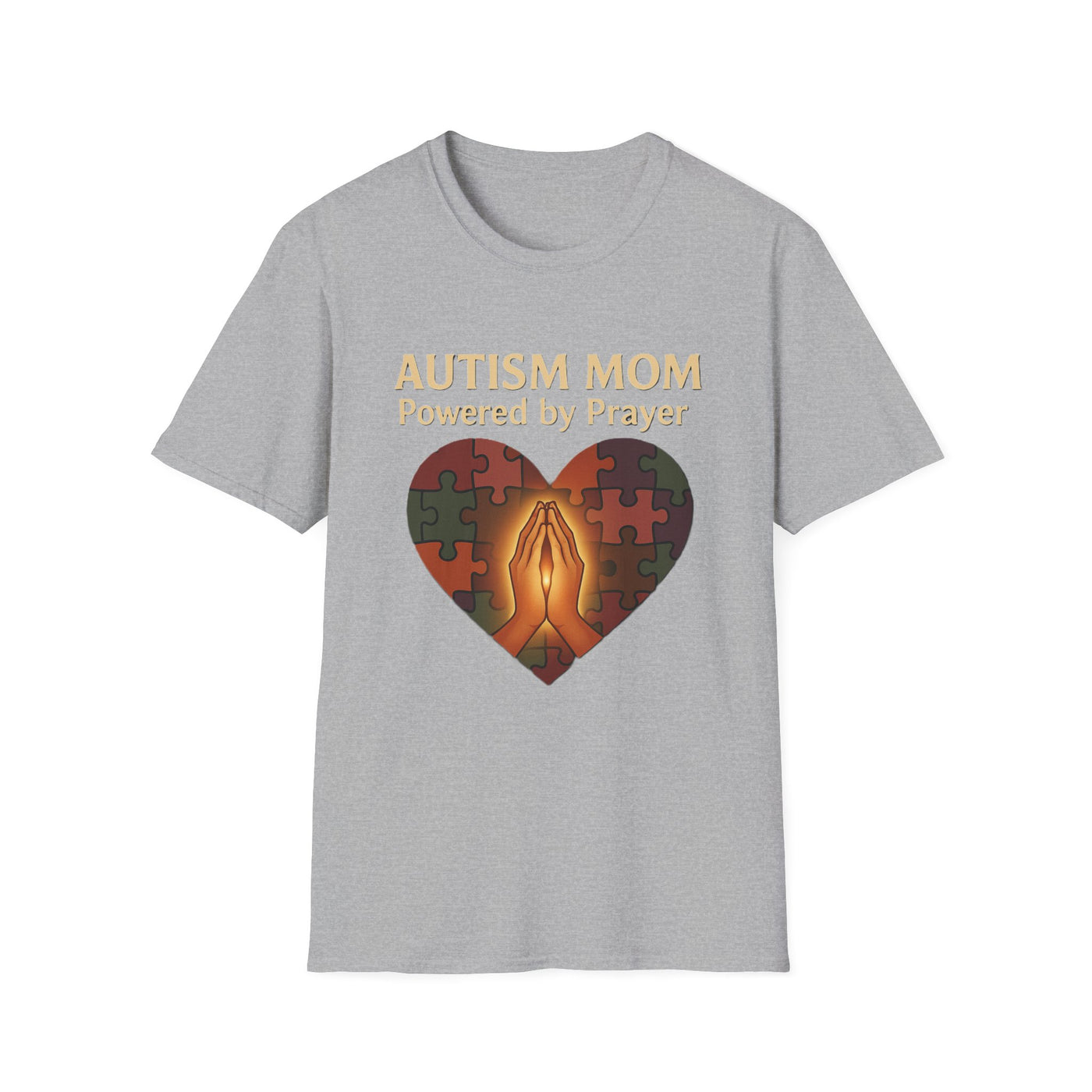 Autism Mum Powered By Prayer T-Shirt - Soft Women's Tee