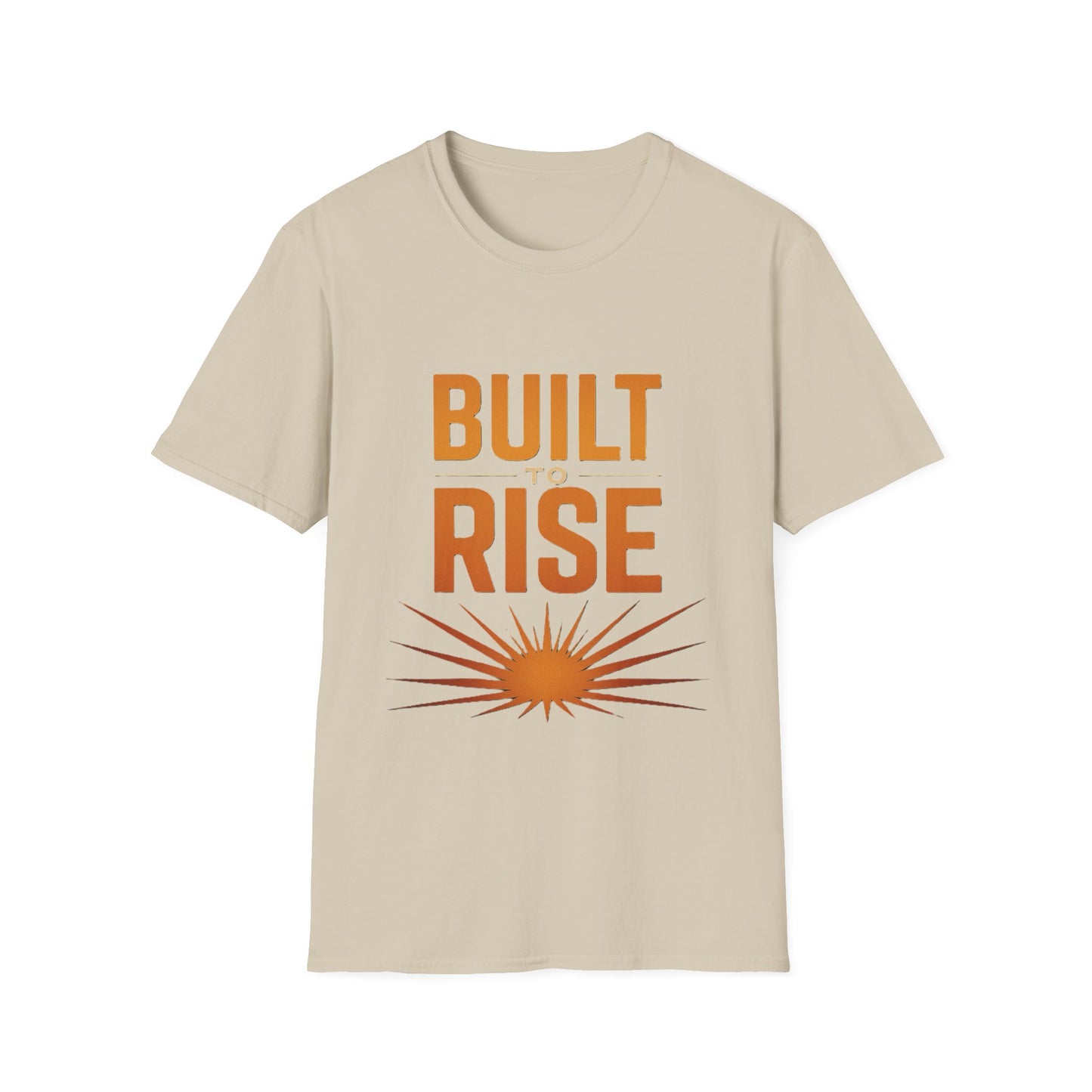 Built to Rise Shirt – Motivational Design with Sunrise & Empowerment Message