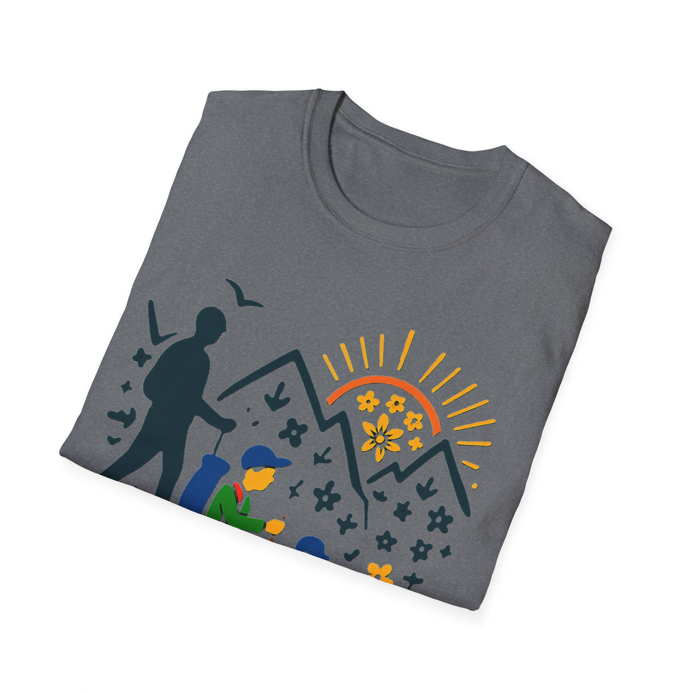 Father And Child Hiking T-Shirt - Soft Unisex Tee