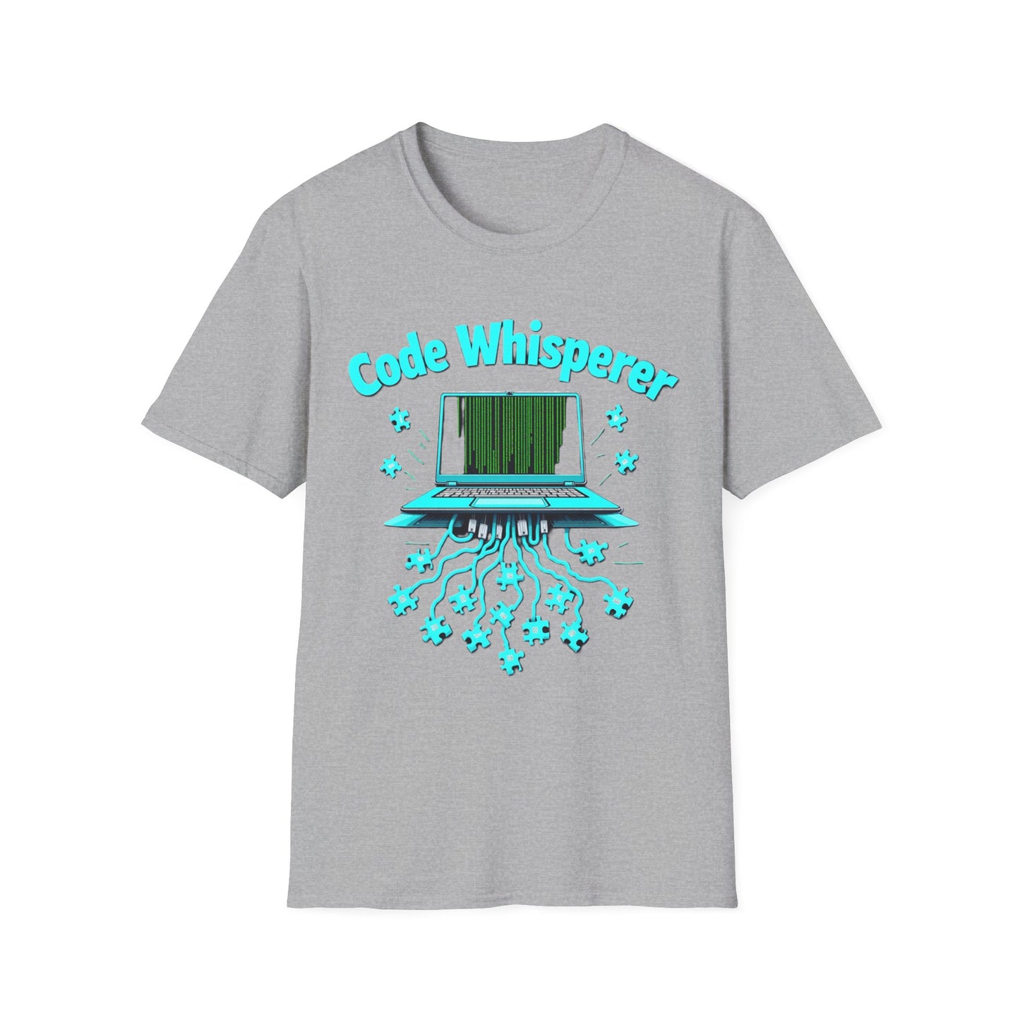 Code Whisperer Autism Pride T-Shirt – Neurodivergent Programmer Puzzle Piece Shirt