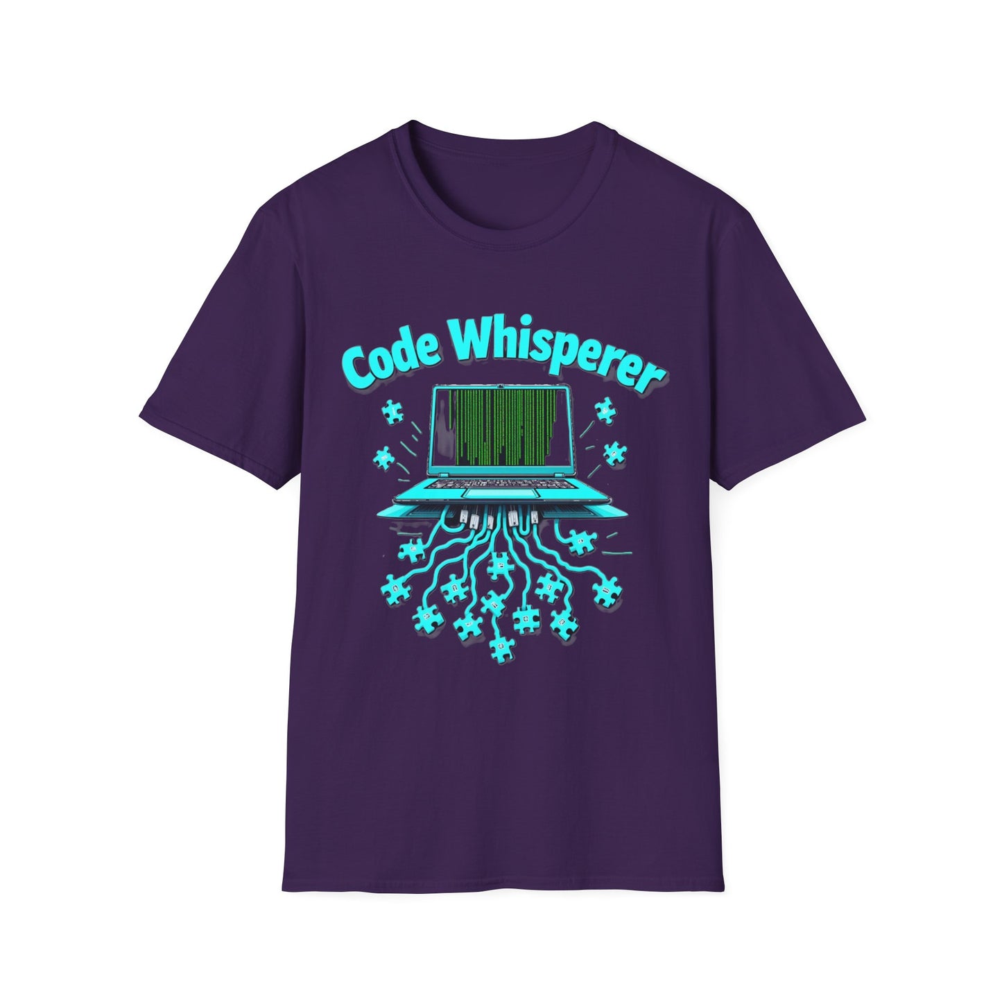 Code Whisperer Autism Pride T-Shirt – Neurodivergent Programmer Puzzle Piece Shirt