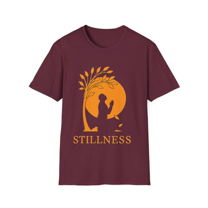 Stillness Christian T-Shirt – Faith, Prayer & Peace-Inspired Minimalist Tee
