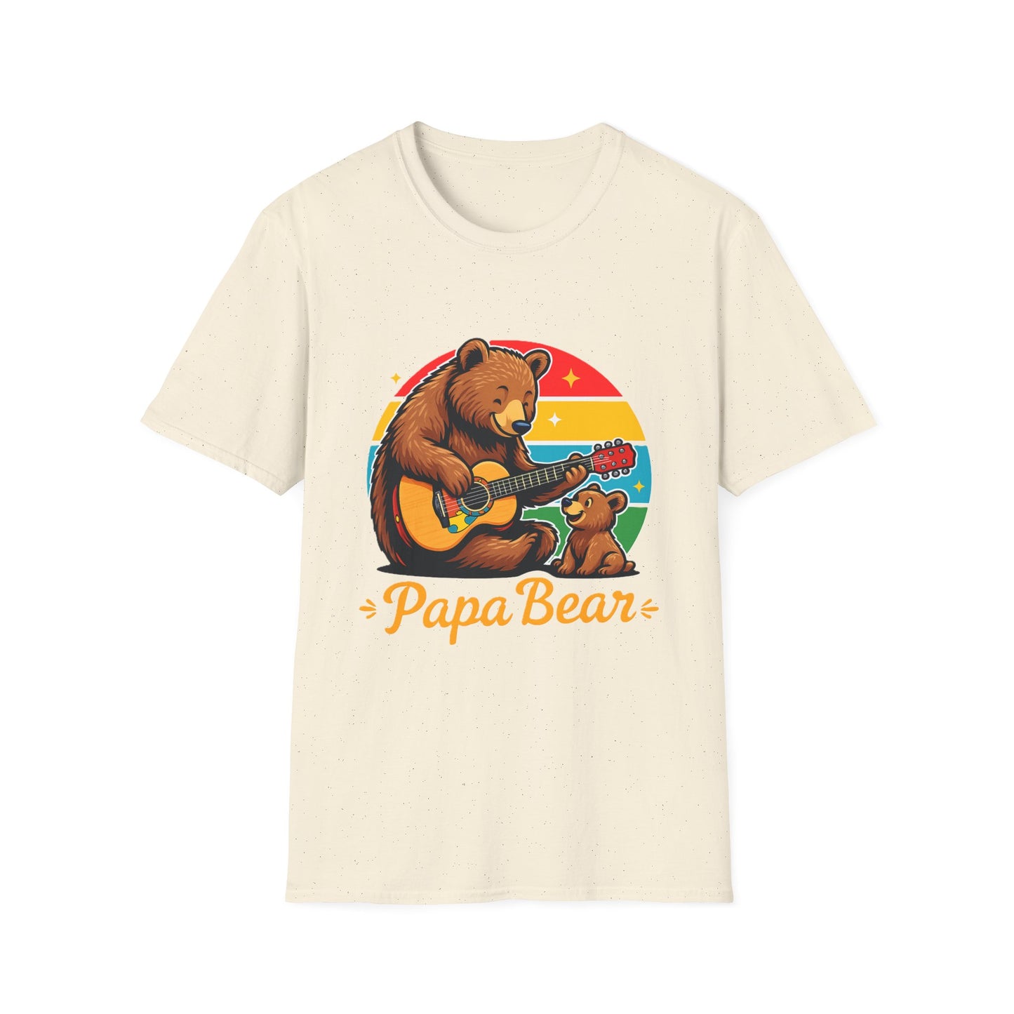 Papa Bear Guitar T-Shirt – Funny Bear Dad Shirt for Fathers  Alternative Title Options