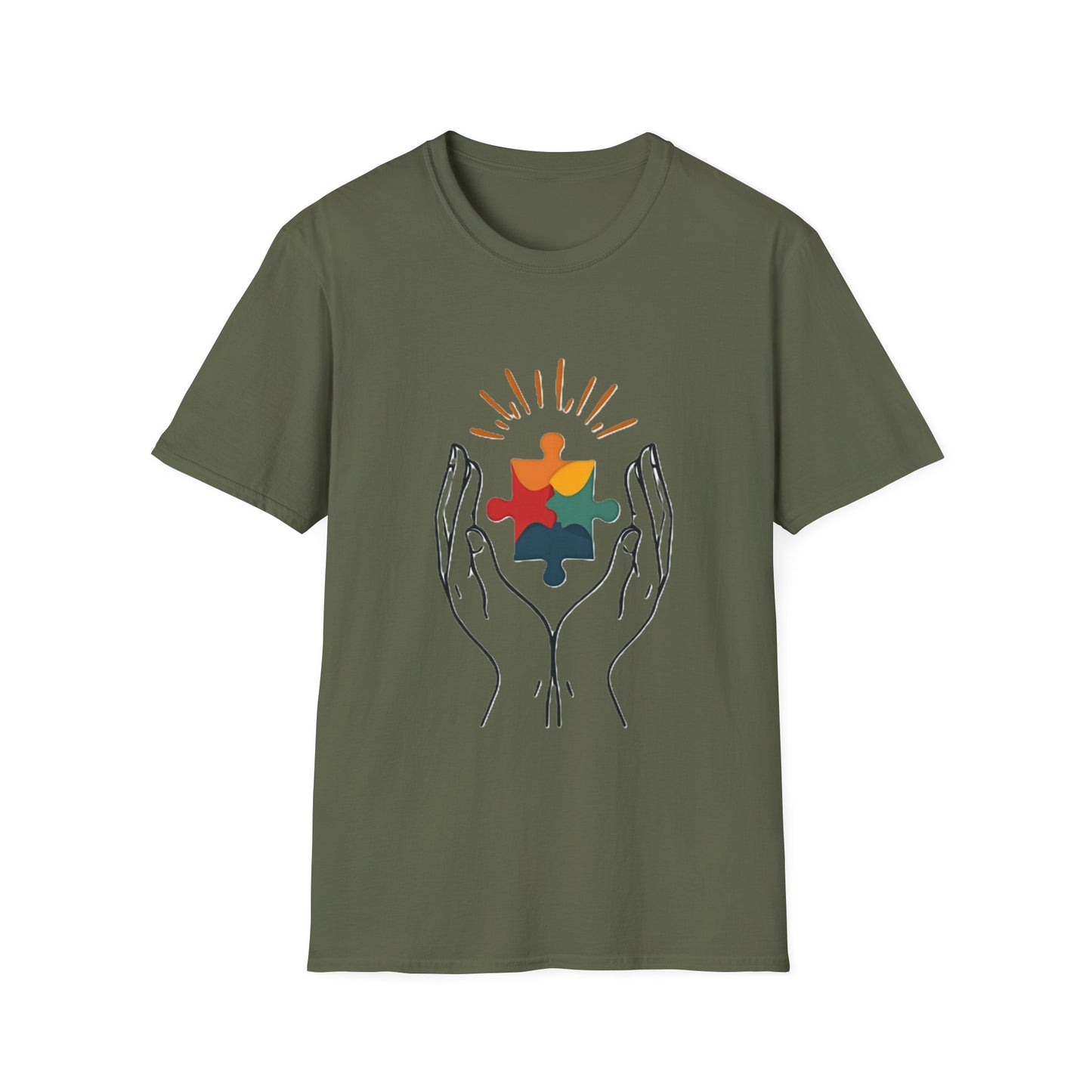 Autism Acceptance Hands of Hope T-Shirt – Neurodiversity Support & Inclusion Tee