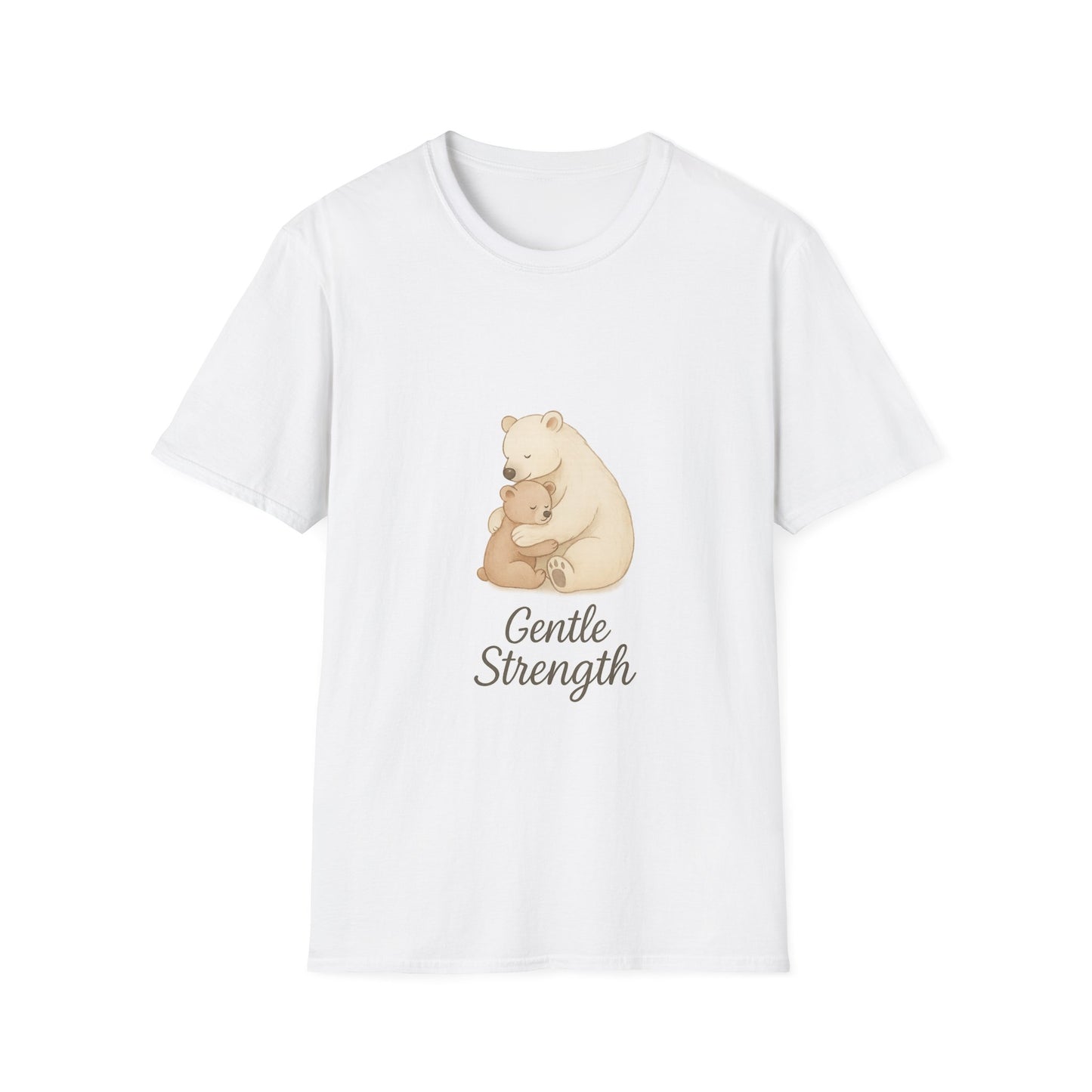 Gentle Strength Shirt – Bear & Cub T-Shirt for Compassion, Love, and Family