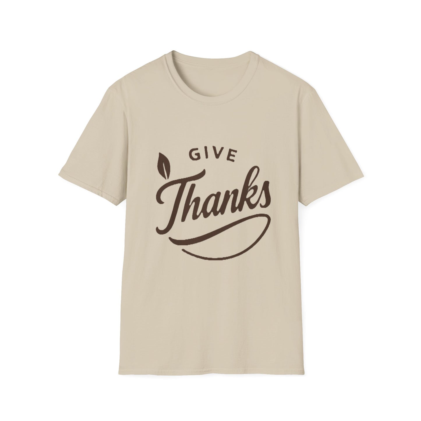 Give Thanks Shirt – Minimalist Thanksgiving Gratitude Graphic T-Shirt