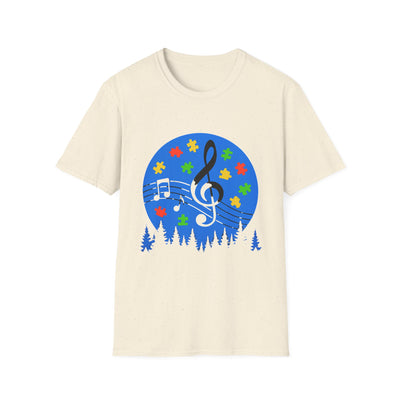 Autism Awareness Music T-Shirt - Soft Unisex Tee