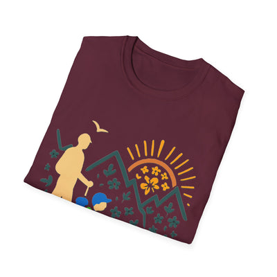 Father And Child Hiking T-Shirt - Soft Unisex Tee