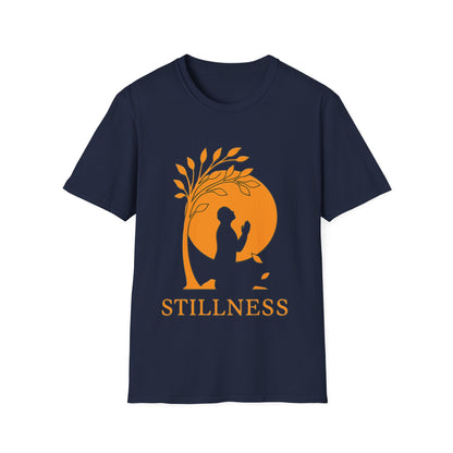 Stillness Christian T-Shirt – Faith, Prayer & Peace-Inspired Minimalist Tee
