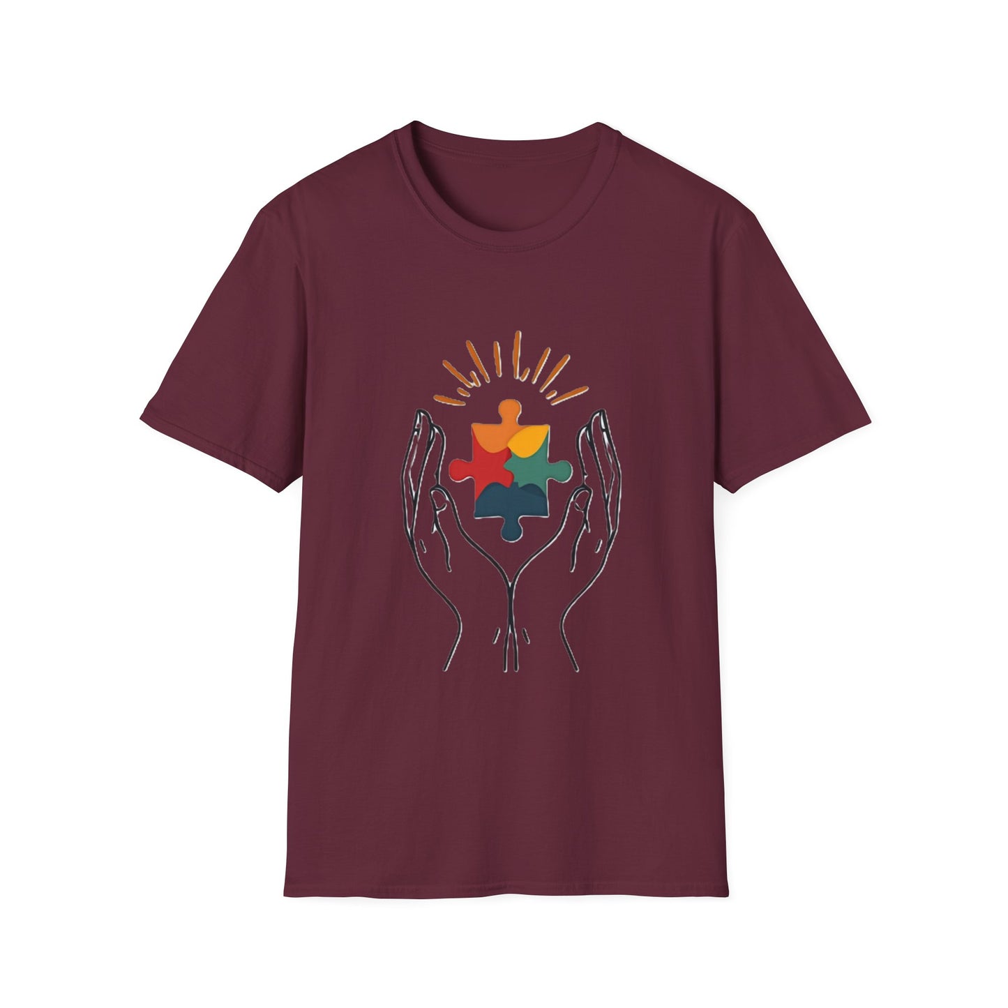 Autism Acceptance Hands of Hope T-Shirt – Neurodiversity Support & Inclusion Tee