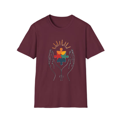 Autism Acceptance Hands of Hope T-Shirt – Neurodiversity Support & Inclusion Tee