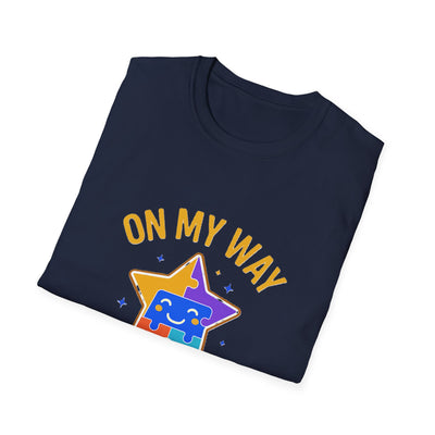 On My Way To Shine Bright Autism T-Shirt - Soft Unisex Tee