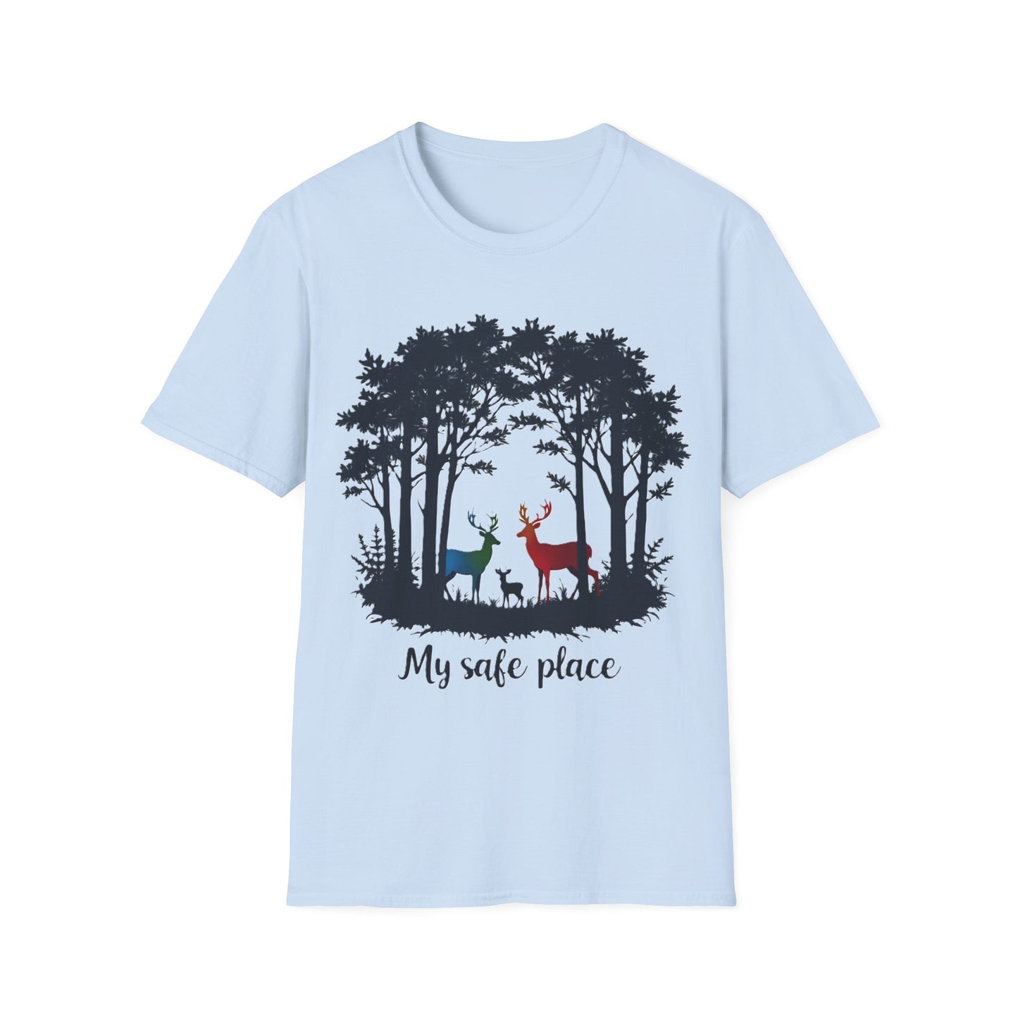 My Safe Place Deer Shirt – Peaceful Forest T-shirt for Nature Lovers