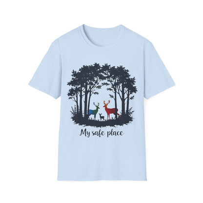 My Safe Place Deer Shirt – Peaceful Forest T-shirt for Nature Lovers