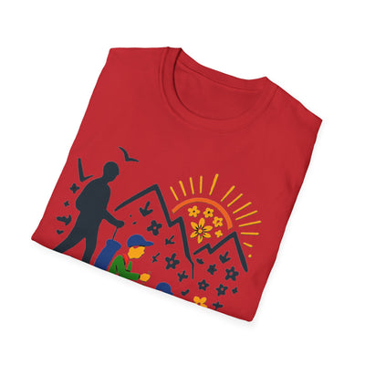 Father And Child Hiking T-Shirt - Soft Unisex Tee