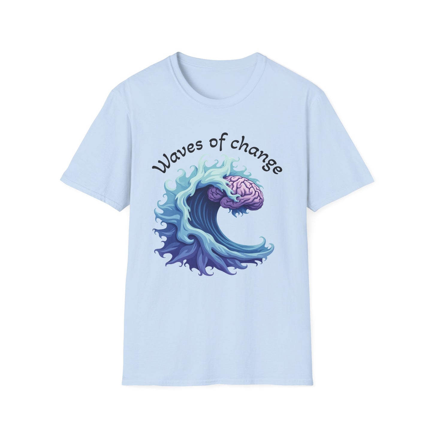 Waves of Change T-Shirt – Mental Health & Personal Growth Graphic Tee