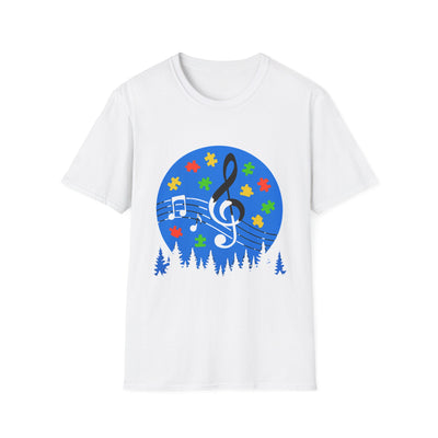 Autism Awareness Music T-Shirt - Soft Unisex Tee