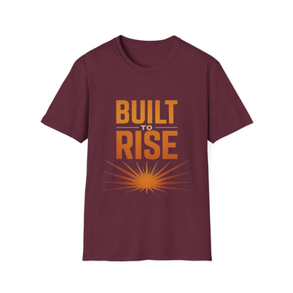 Built to Rise Shirt – Motivational Design with Sunrise & Empowerment Message