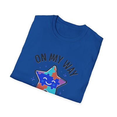On My Way To Shine Bright Autism T-Shirt - Soft Unisex Tee