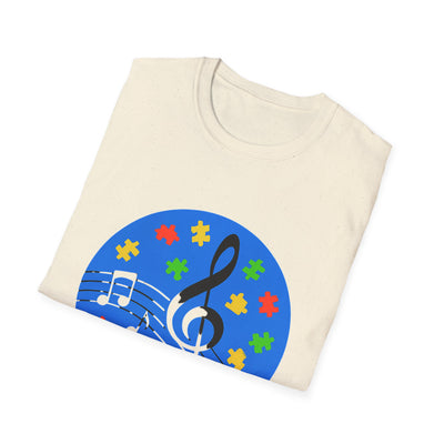 Autism Awareness Music T-Shirt - Soft Unisex Tee