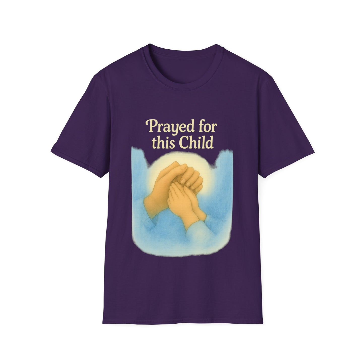 Prayed For This Child T-Shirt | Christian Parenting Faith Tee | New Baby & Adoption Miracle Graphic Shirt