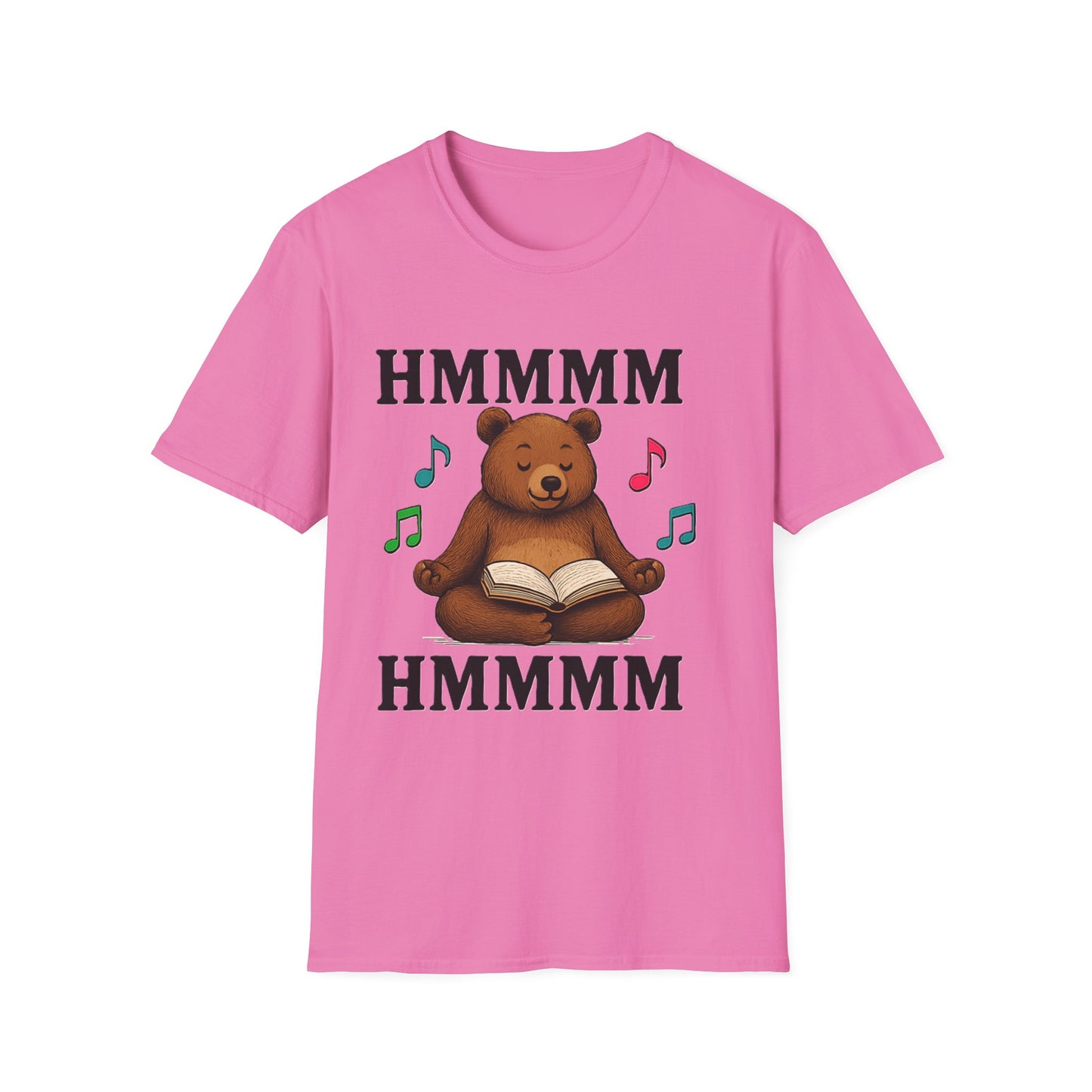 Meditating Bear Reading T-Shirt | Mindfulness & Book Lover Tee | Zen Yoga Bear Graphic Shirt for Readers