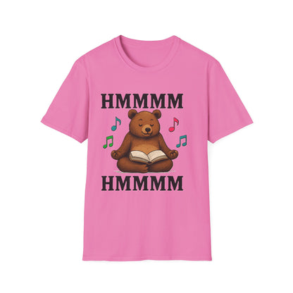 Meditating Bear Reading T-Shirt | Mindfulness & Book Lover Tee | Zen Yoga Bear Graphic Shirt for Readers