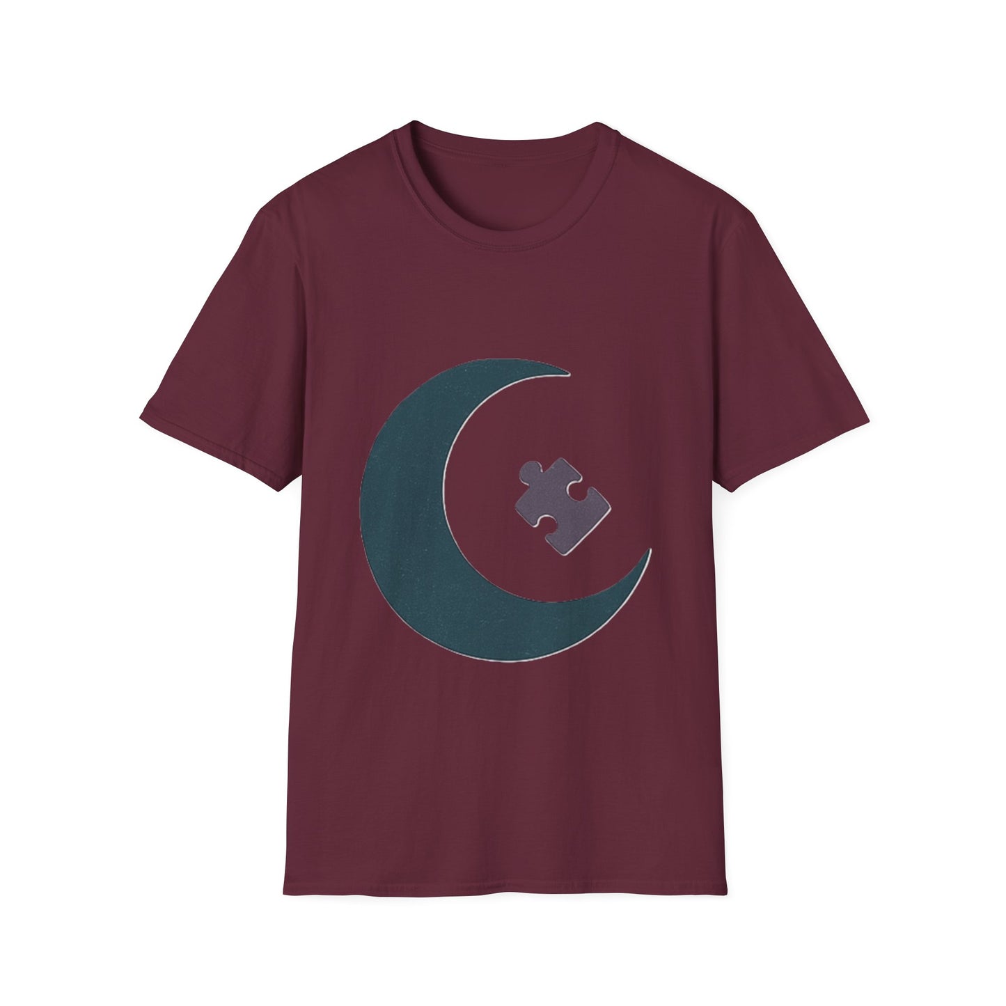 Autism Awareness Moon Puzzle T-Shirt – Minimalist Neurodiversity Tee