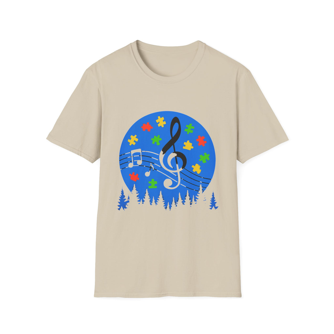 Autism Awareness Music T-Shirt - Soft Unisex Tee
